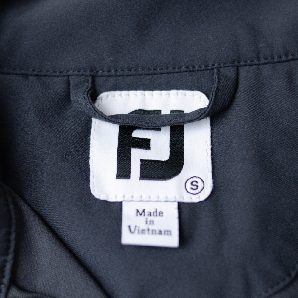 Footjoy Half Zip Woven Golf Wind Jacket Womens Small Black Rain Performace 33772 - Picture 3 of 9